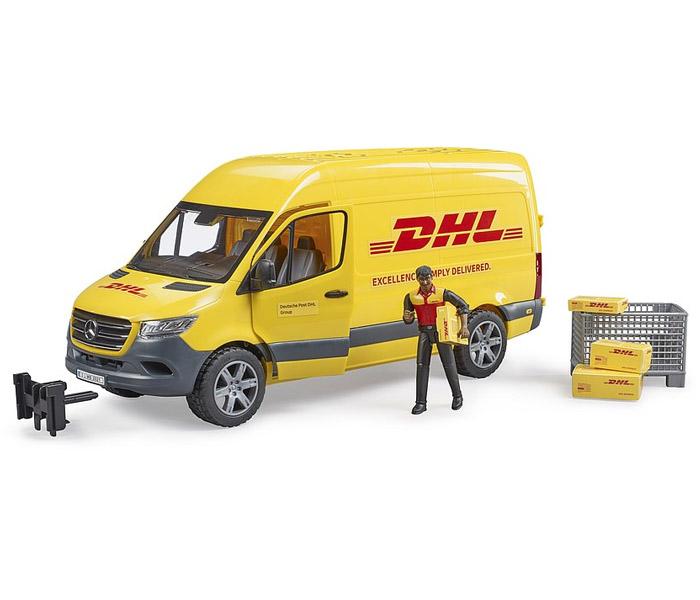 Bruder Igračka dhl kombi sa figurom vozača i dodacima