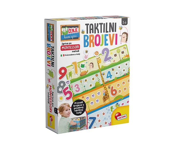 Lisciani Montesori - taktilni brojevi, Šarena