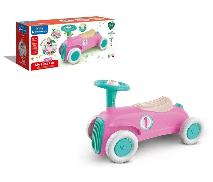 Clementoni baby Moj prvi auto guralica, Roze