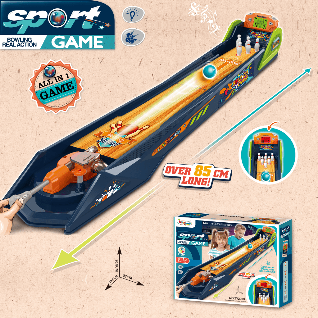 Igra set za kuglanje 89x25x14.5 cm, Teget