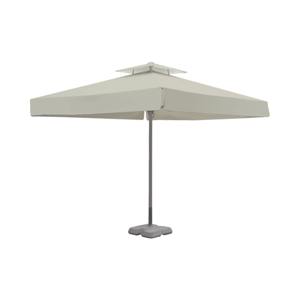 Suncobran aluminijski 3,5x3,5 m, sivi