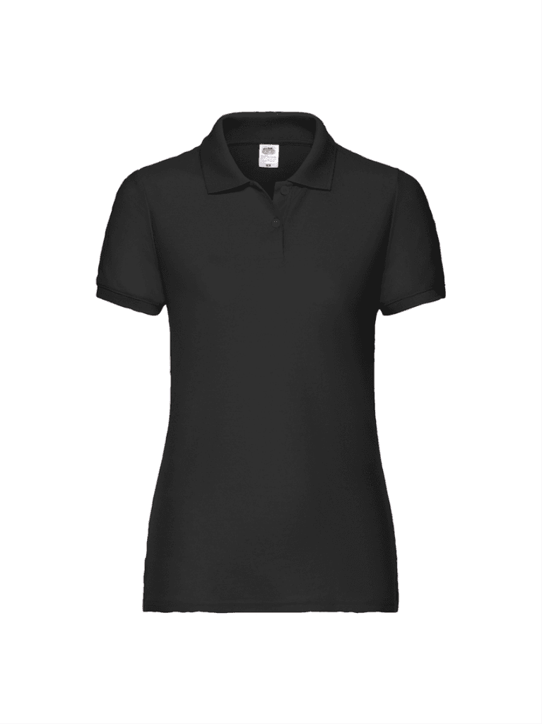 Fruit of the Loom Majica lady fit polo, Crna
