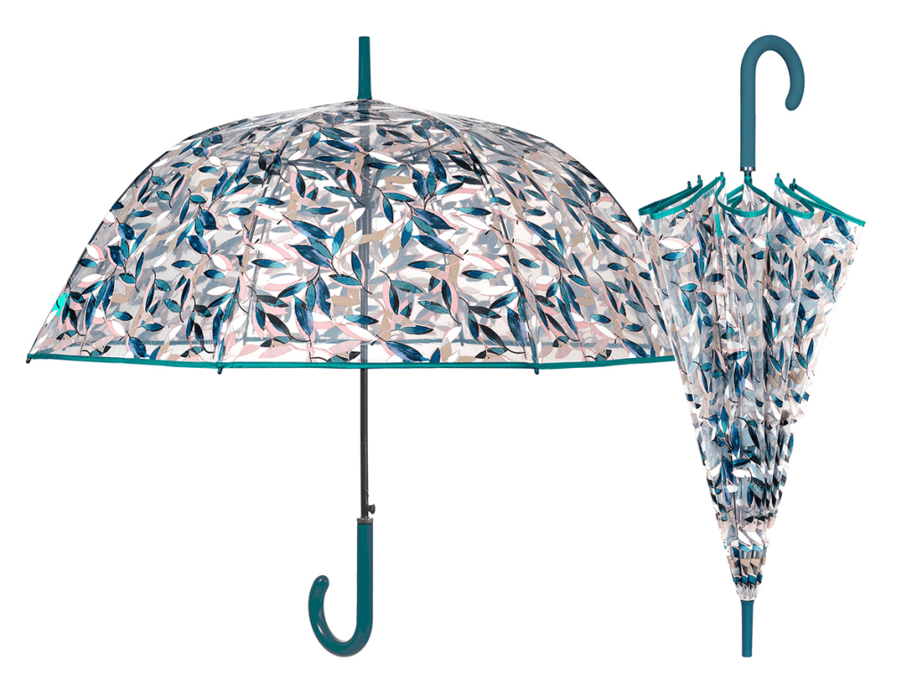 Perletti Kišobran ženski lišće, Plavi