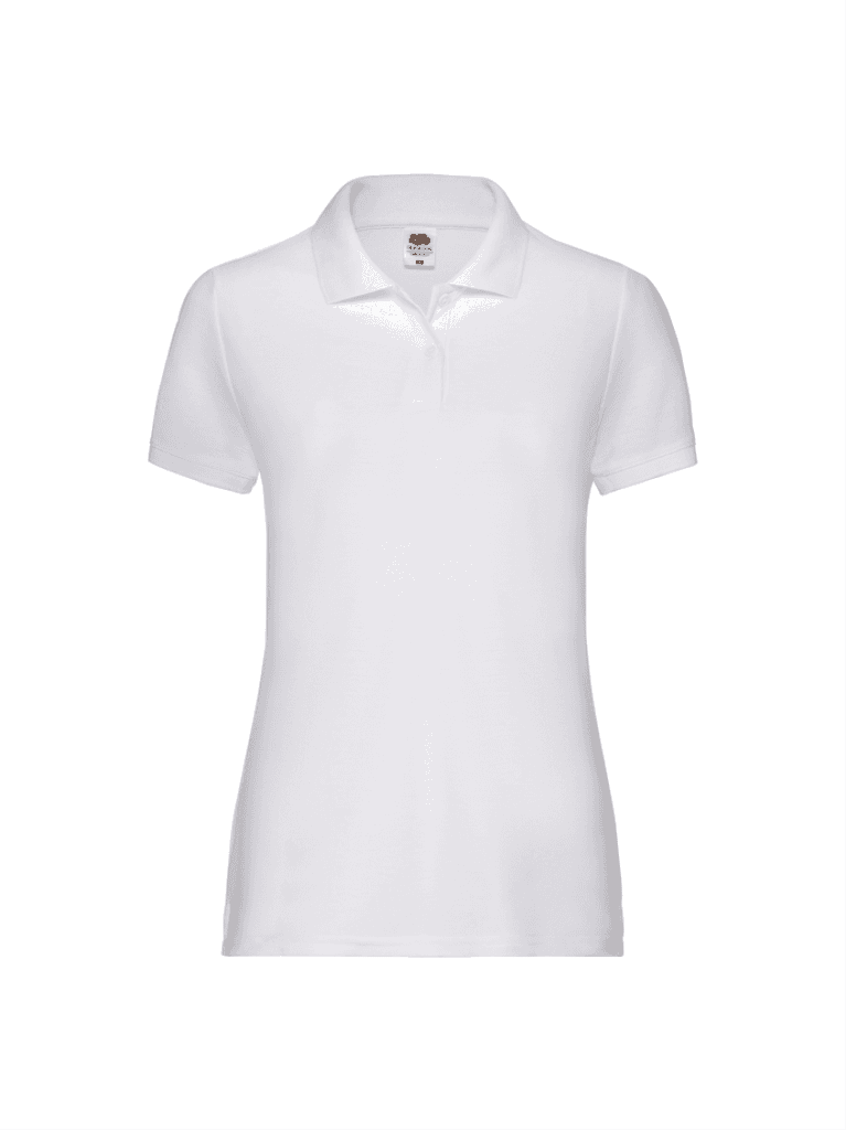 Fruit of the Loom Majica fol lady fit polo, Bijela