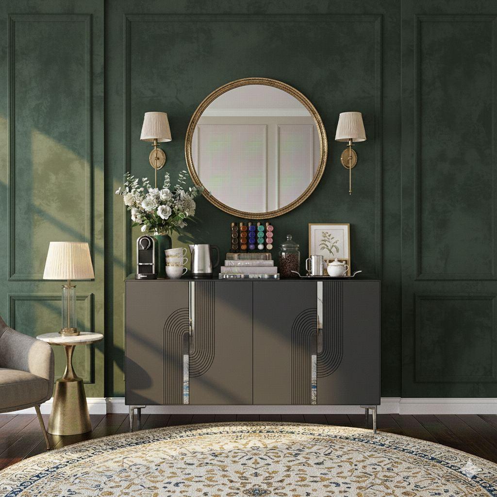 Hanah Home Komoda Meyra 120, Anthracit-siva