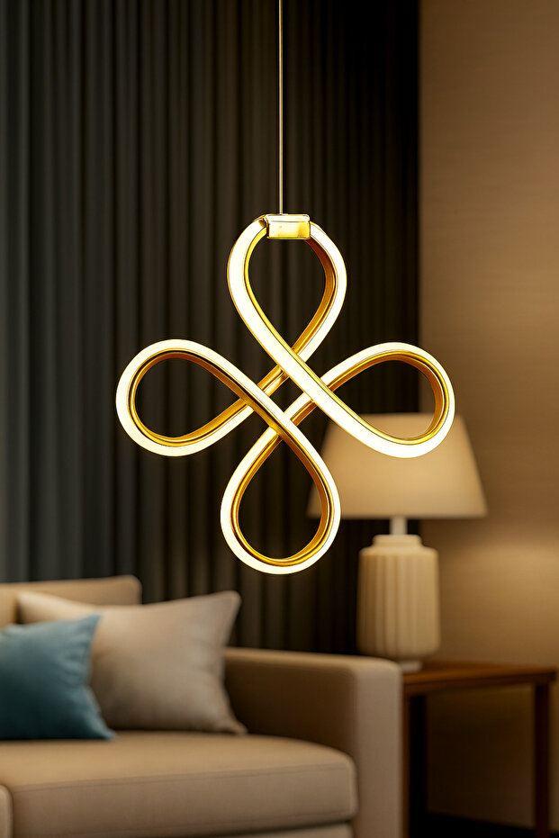 Opviq luster Yonca, zlatne boje