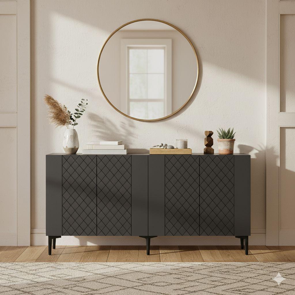 Hanah Home Komoda Resso 150, antracit