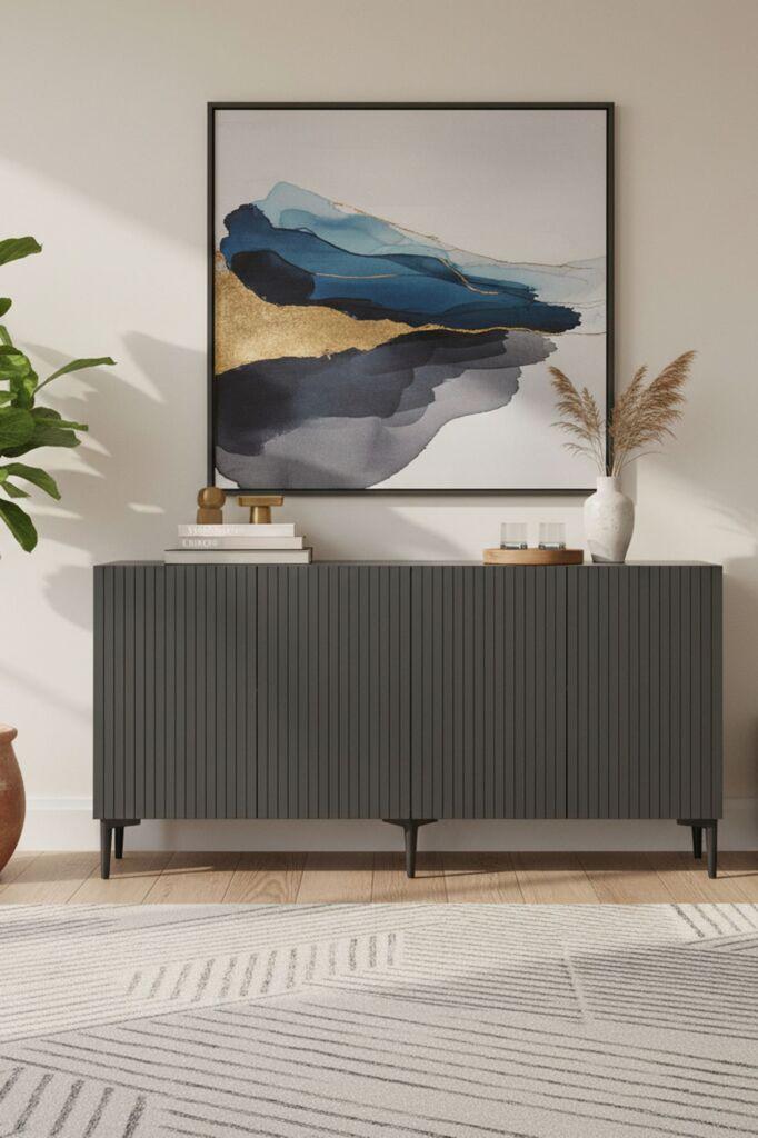 Hanah Home Komoda Zeynep 150, Antracit