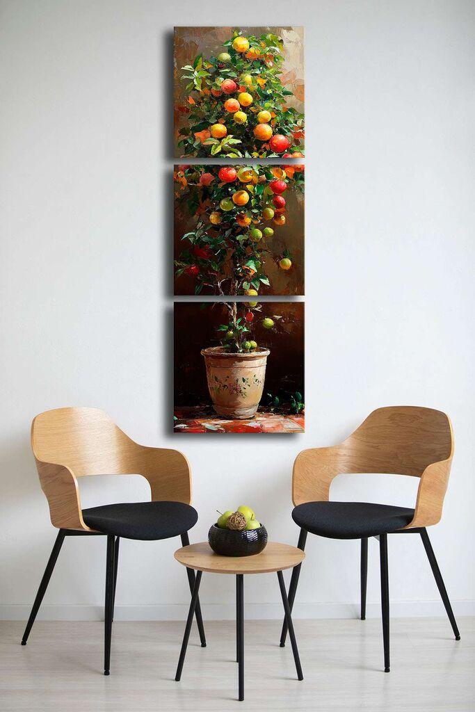 Wallity Slika na platnu 3P4545BSRC-006, 45 x 45 cm, 3 dela
