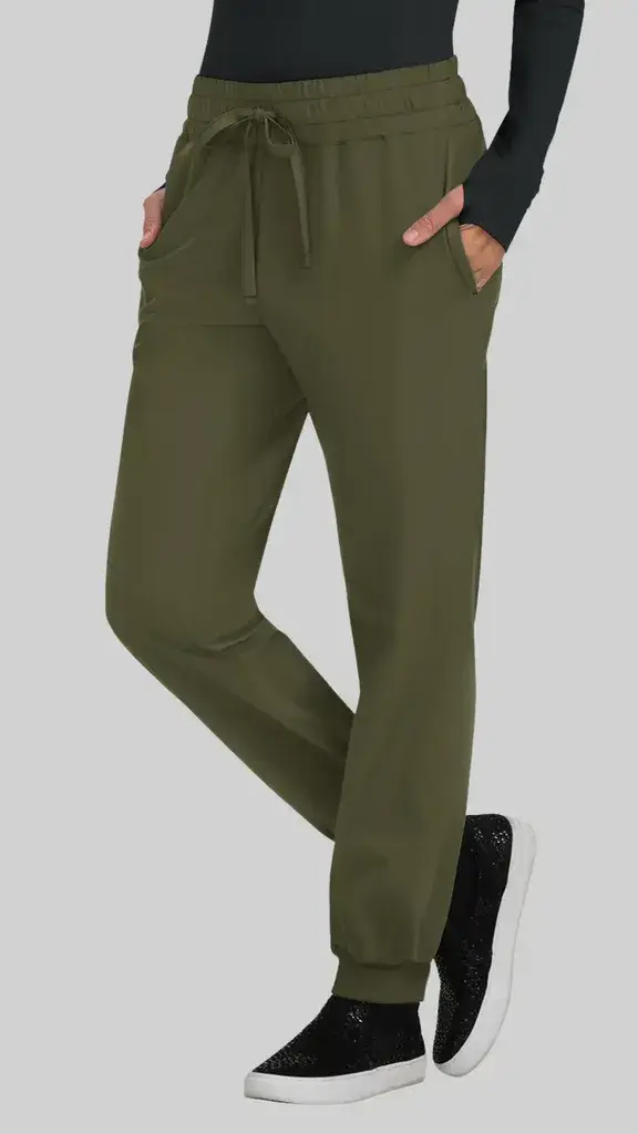 MyMedicalHouse Ženske Jogger pantalone Gemma, Maslinasto zelene