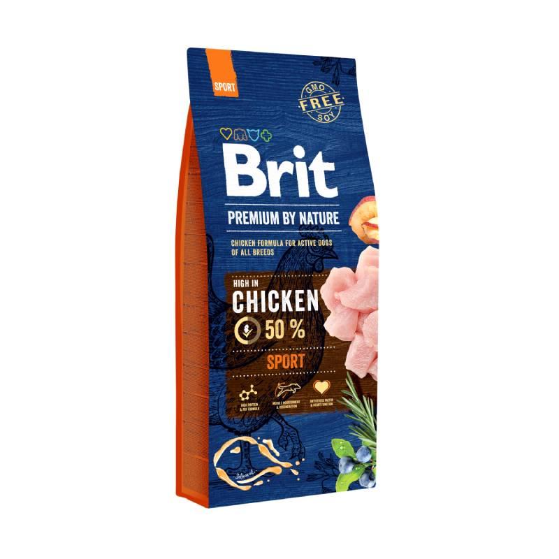 BRIT suha hrana za odrasle pse Chicken Premium by Nature, 15kg