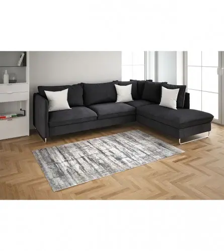 Tepih Lagos LGS 01, 120x180 cm, Krem-Srebrni
