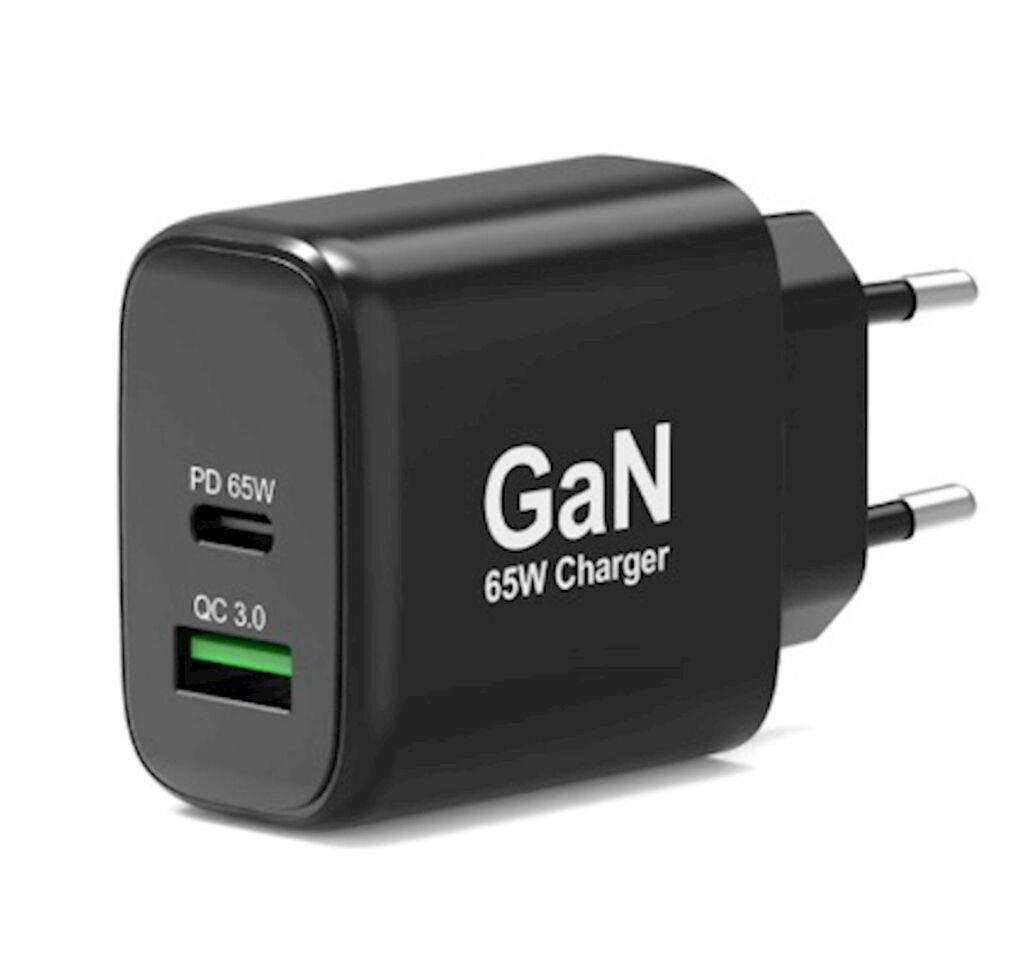 Port Designs Punjač USB-C I USB-A, 65W, Crni