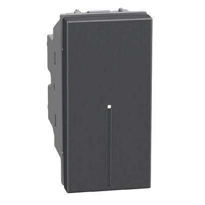 Bticino Ax taster Light Now YD4055A, 1M, 10A, Crni