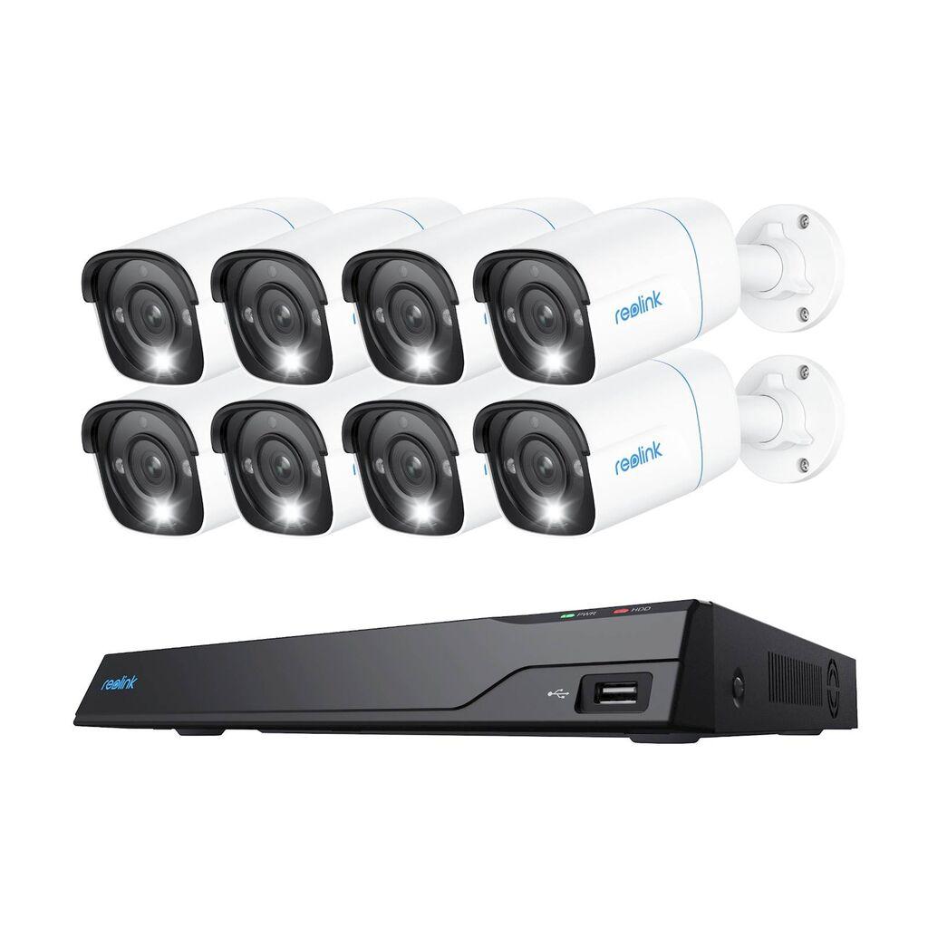 Reolink NVR NVS16-12MB8, 4k, 12mp, 16 Kanalni NVR, 4tb HDD, 8x Kamera POE