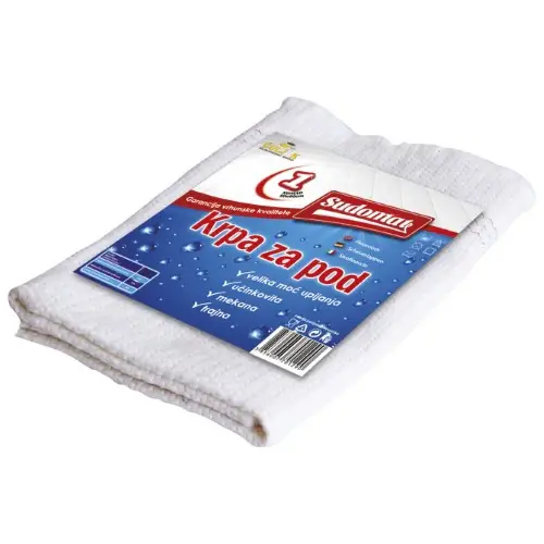 Fora Krpa za pod pamučna Sudomat, 50x60 cm, Bijela