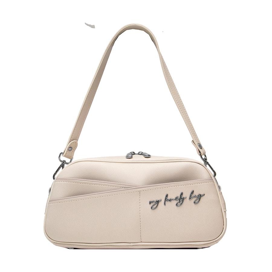 Lovely Bag  NELLIE - bež torba - Crni metal