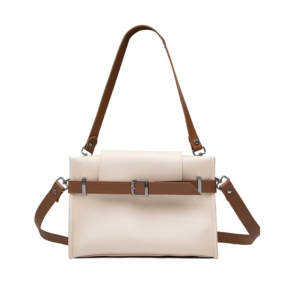 Lovely Bag  FLORA - bež/smeđa torba - Crni metal