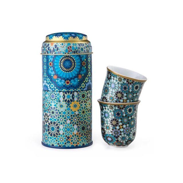Images d'Orient Limena kutija Moucharabieh sa dva fildžana , 90ml, Šarena