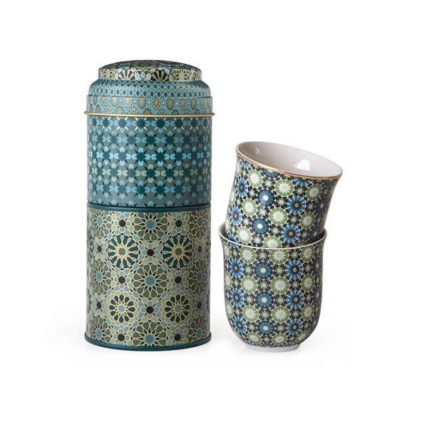 Images d'Orient Limena kutija Andalusia sa dva fildžana , 90ml, Šarena