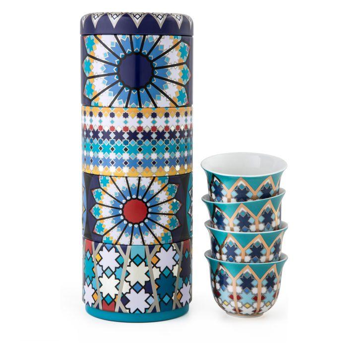 Images d'Orient Limena kutija Sursock Vitrail sa 4 fildžana, 30ml, Šarena