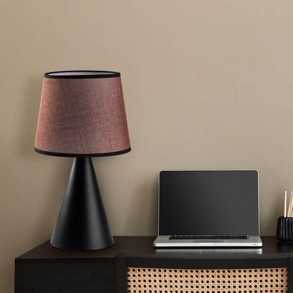 Opviq Stolna lampa Kona-15481, Crno-braon