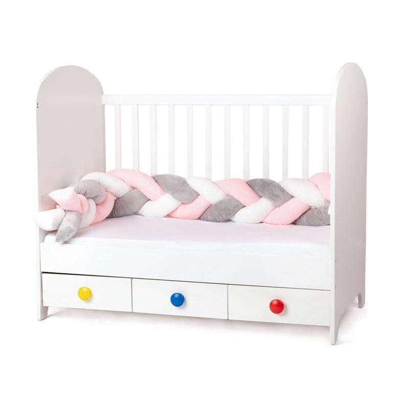 Amek Zaštita za dječji krevet 60/120 cm, Roza