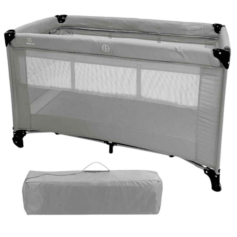 Nesta Vikend krevetac na dva nivoa za bebe, sivi