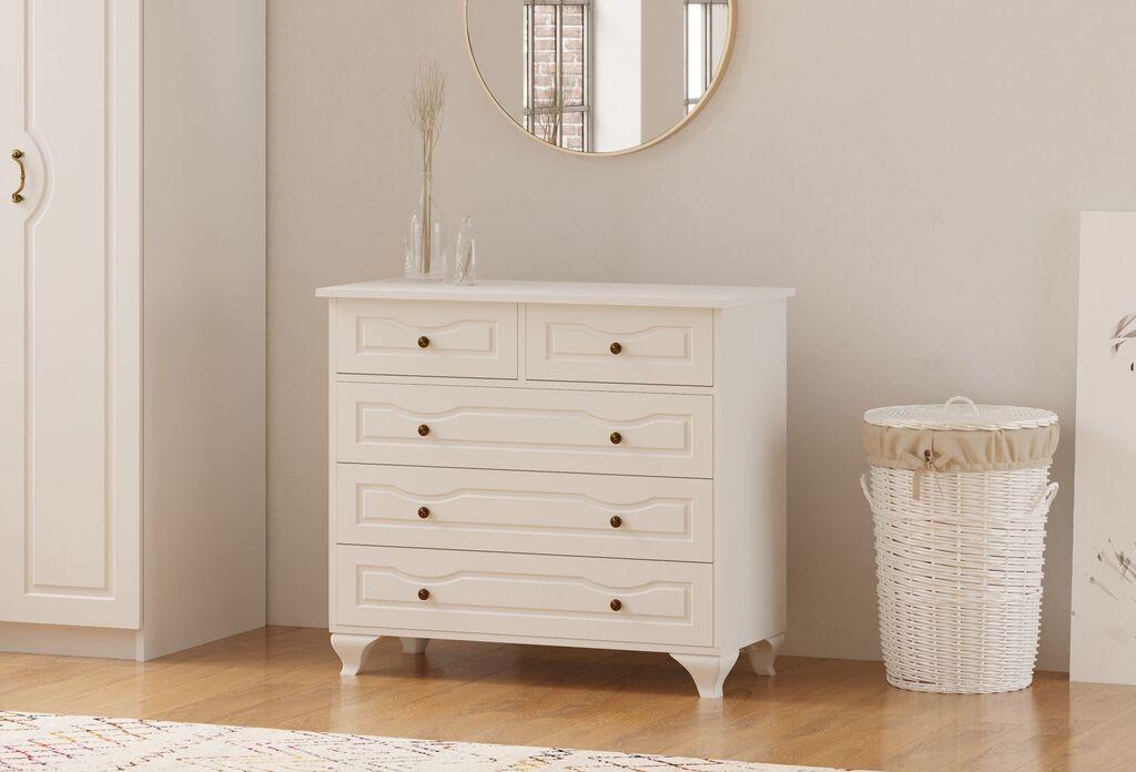 Hanah Home Komoda Rb-180, 90x86x40 cm, Bijela