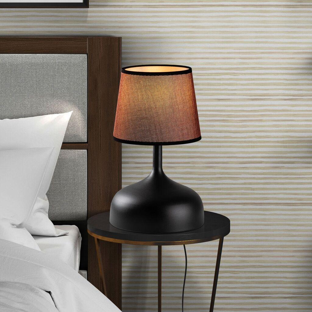 Opviq Stona lampa Bulbous-15451, Crno-smeđa