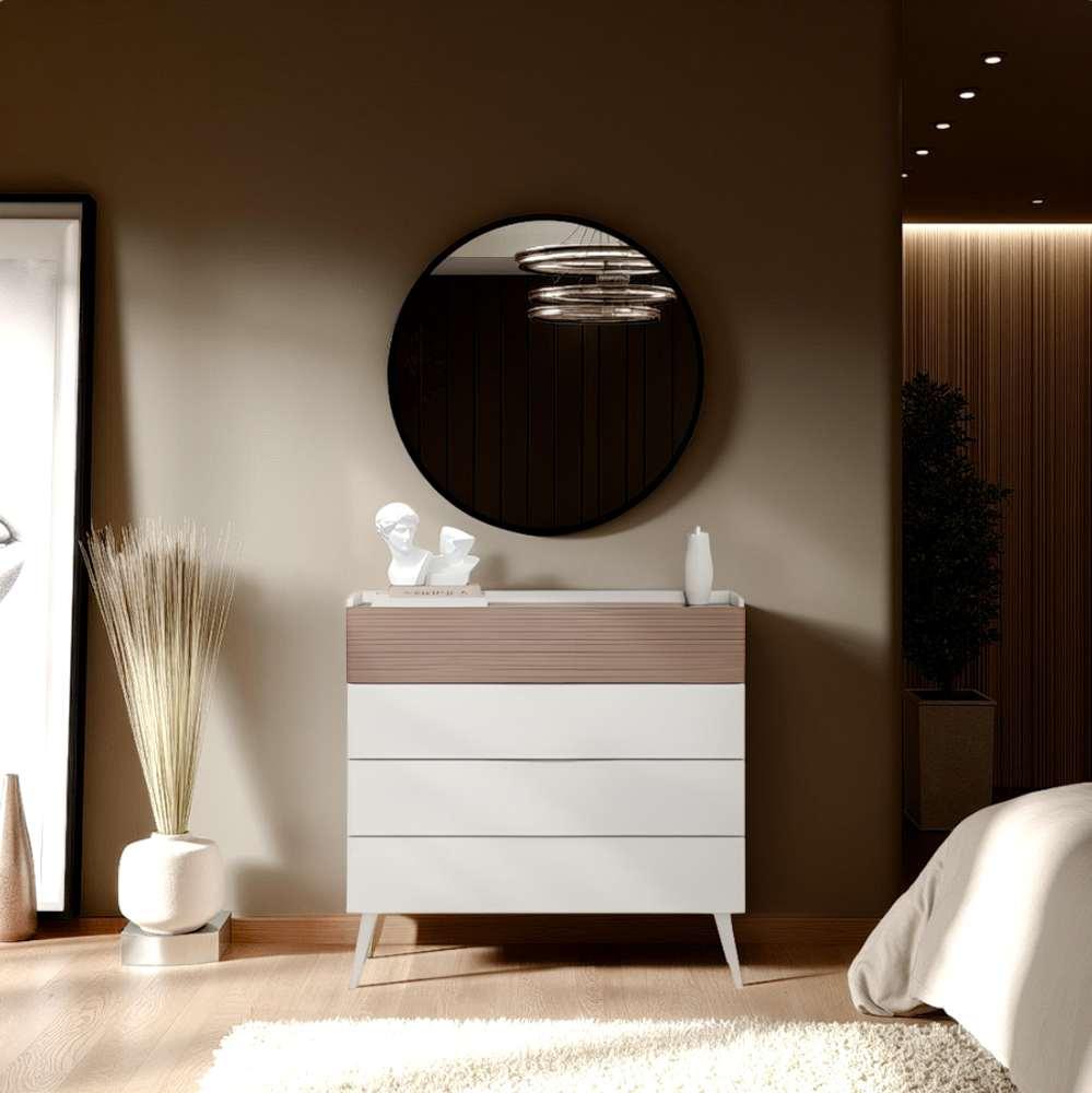 Hanah Home komoda Milano 4, 103x101x44 cm, bijela