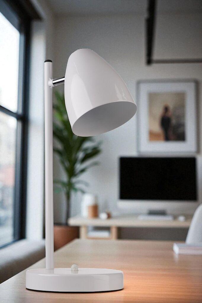 Opviq Stolna lampa Frank, Bijela