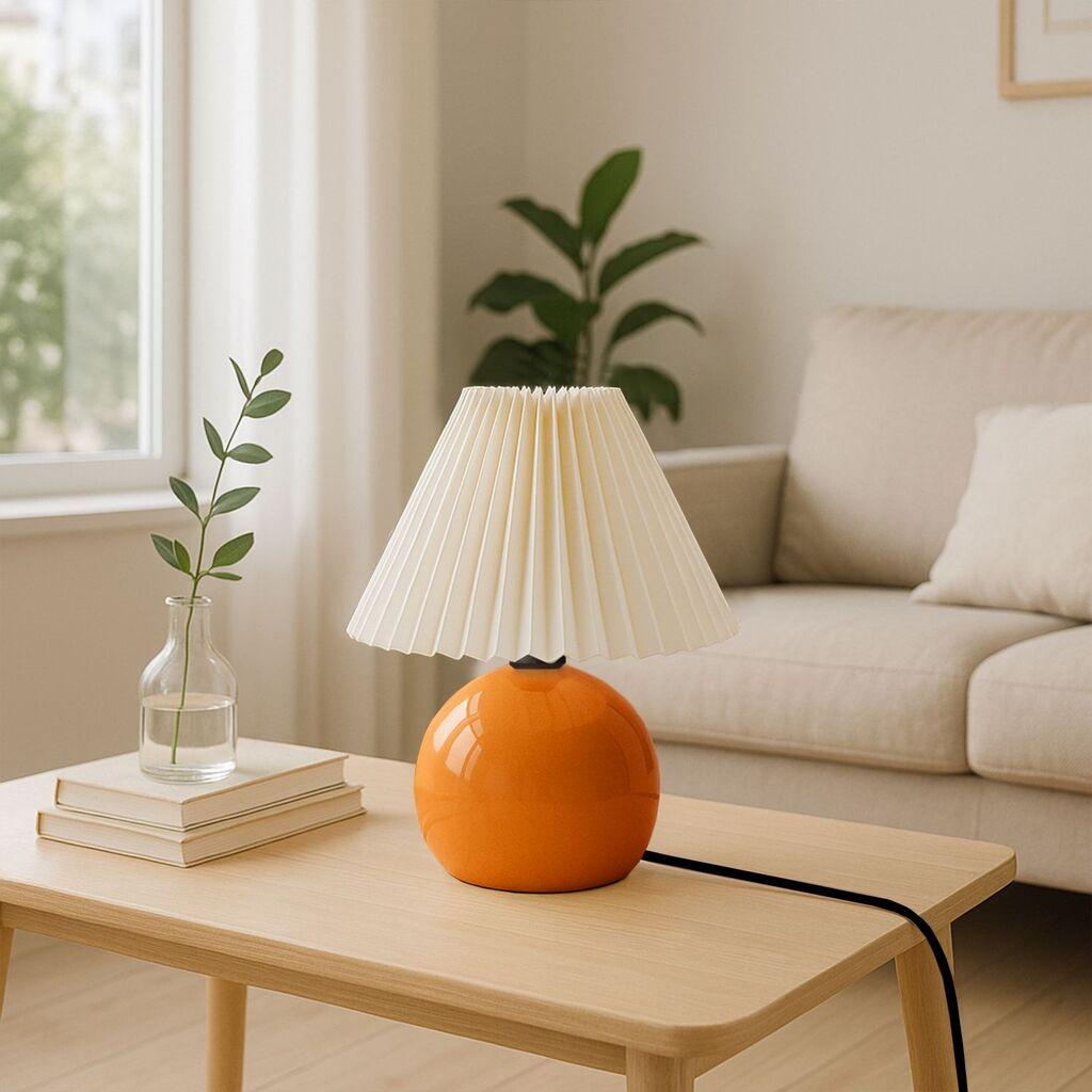 Opviq Stolna lampa 242029, Krem-narandžasta