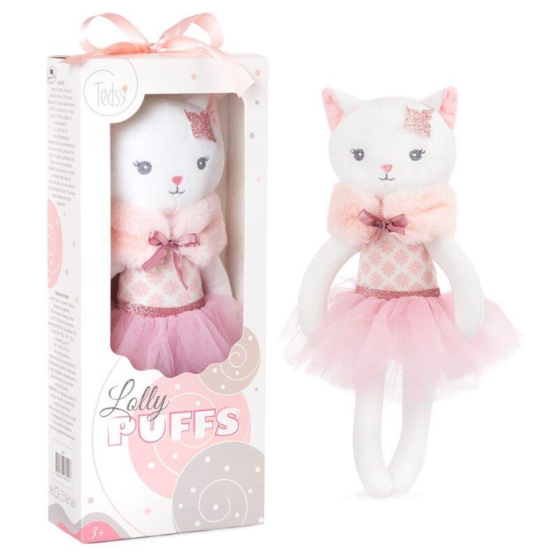 Amek Lolly Puffs Kitty sa suknjom 32 cm, Roza