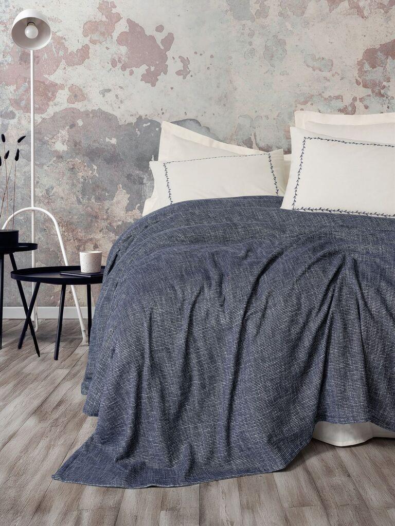 L'essentiel Maison Komplet posteljine Loom, 240x230 cm, Plava