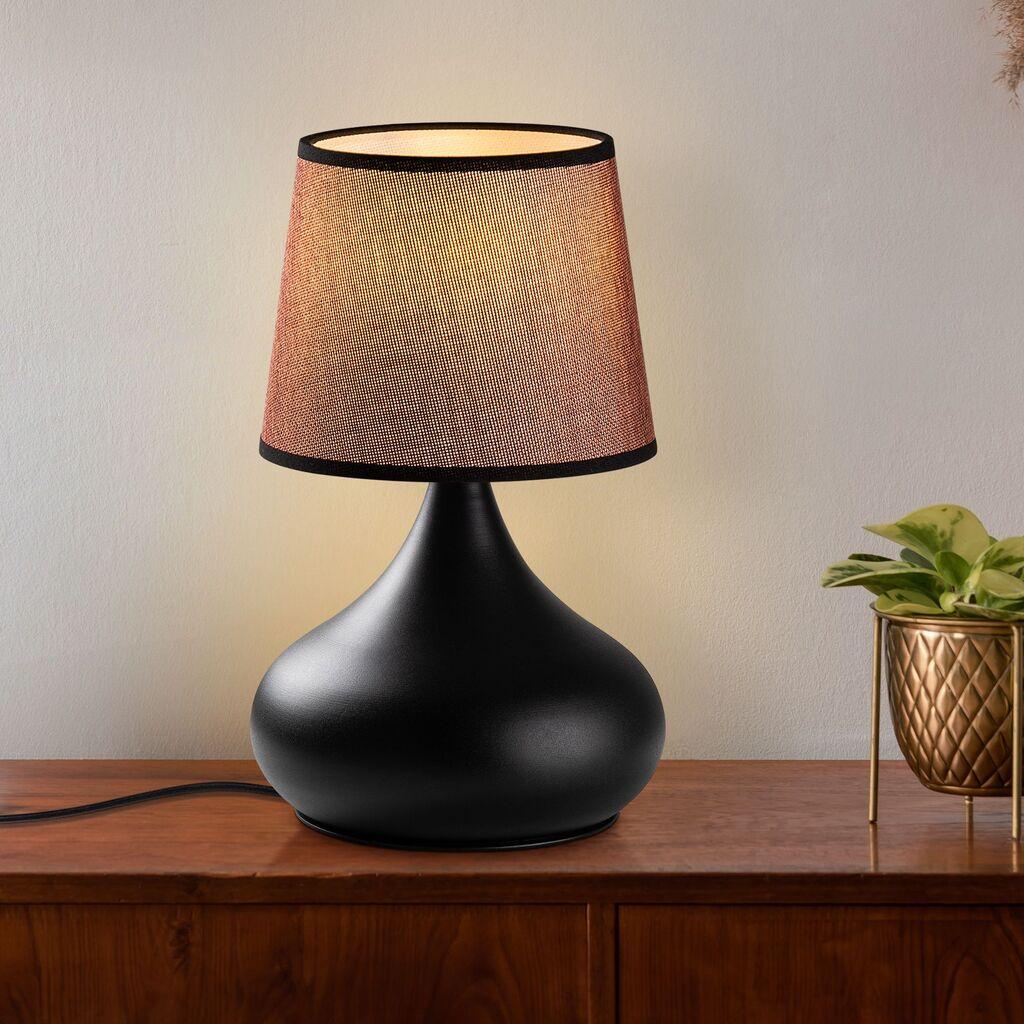 Opviq Stolna lampa Bulbe-15461, Crno-braon