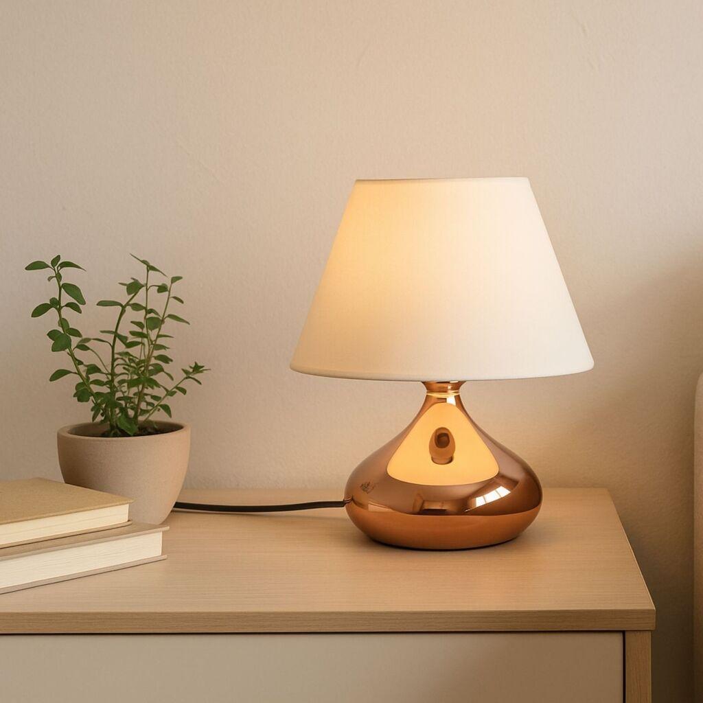 Opviq Stona lampa 241946, Ružičasto zlatno-bež