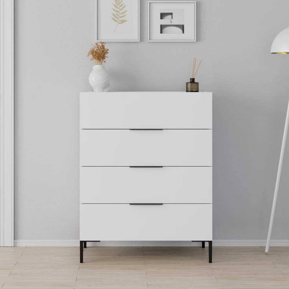 Hanah Home Komoda Sfn-1740-Dd-1, 80x104x44 cm, Bijela