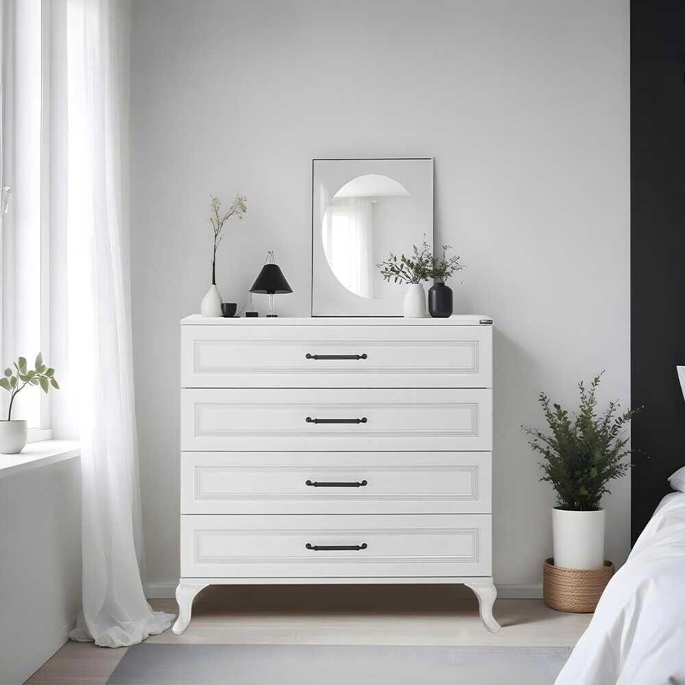 Hanah Home Komoda Sfn-1004-Dd-1, 90x89x45 cm, Bijela