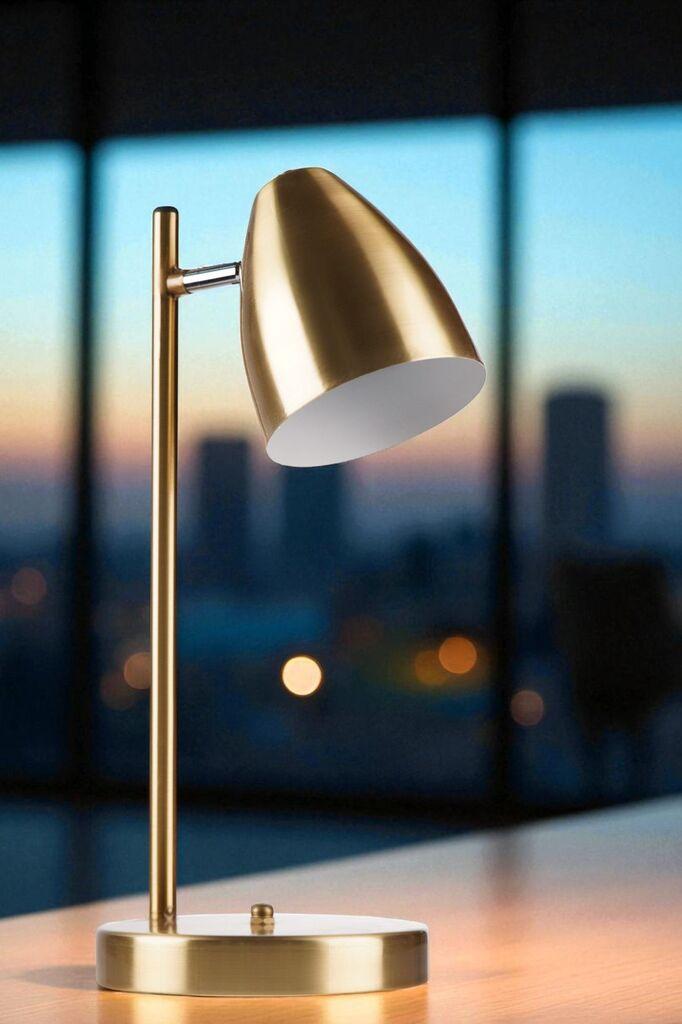 Opviq Stolna lampa Frank, Zlatne boje