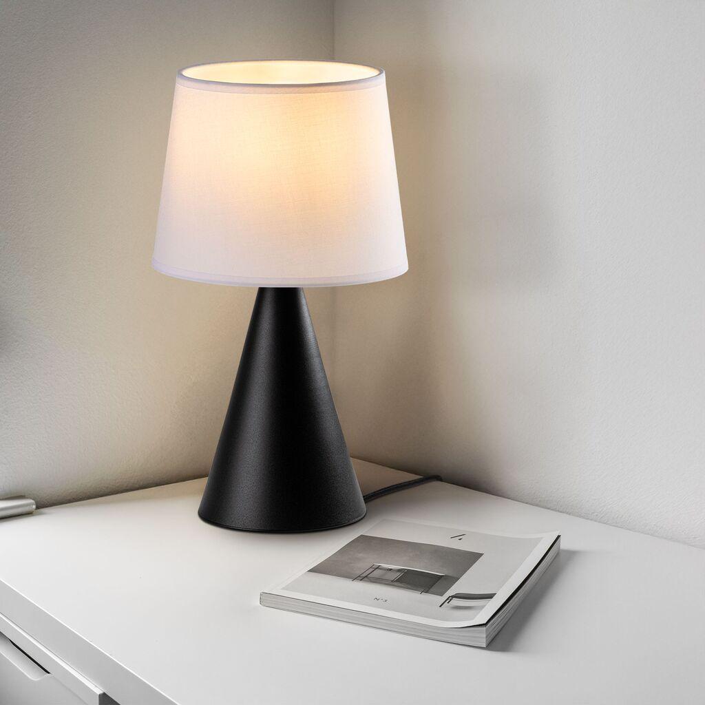 Opviq Stona lampa Kona-15483, Crno-bijela