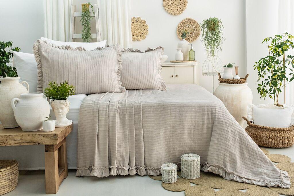 L'essentiel Maison set posteljine Martha, 240x260 cm, krem