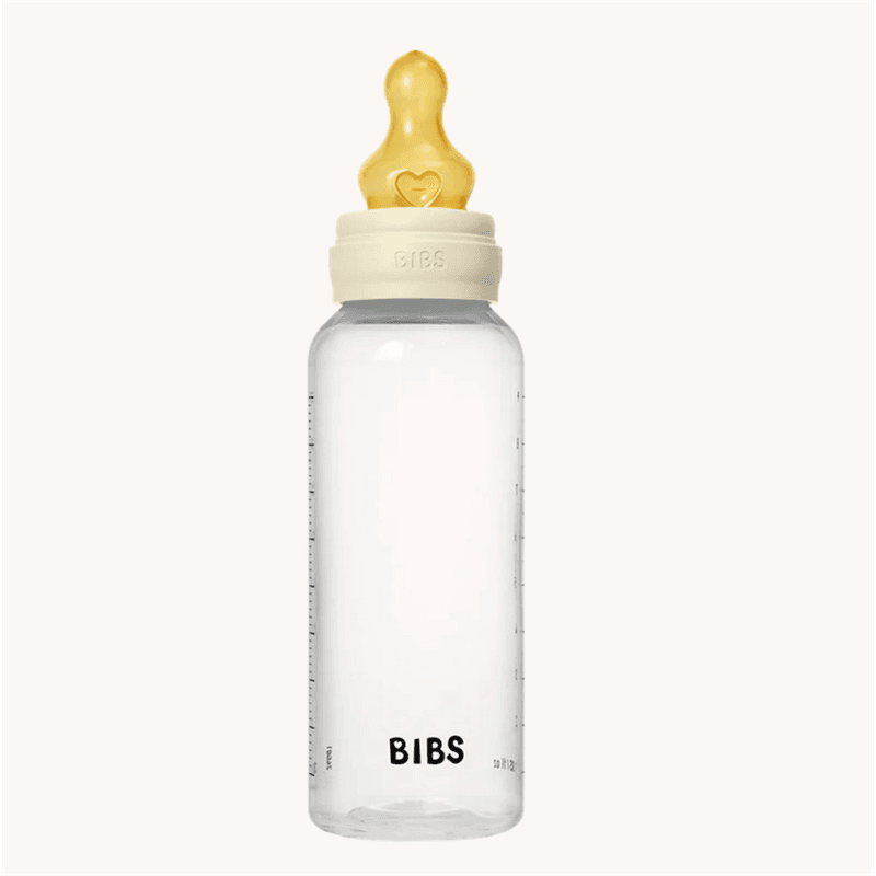 Bibs Flašica PP, 270 ml, Latex, Medium flow, bež