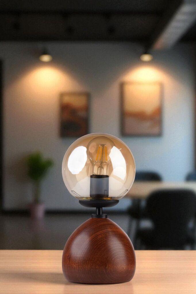 Opviq Cameron stolna lampa, smeđe-zlatna boja