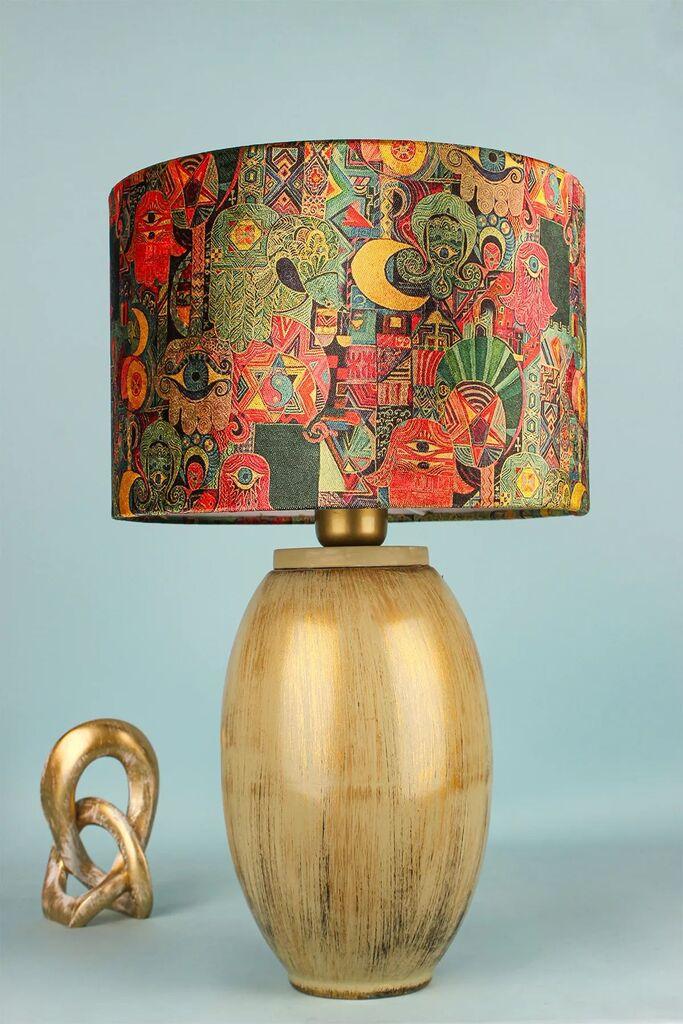 Opviq Stona lampa BK078, Šarena