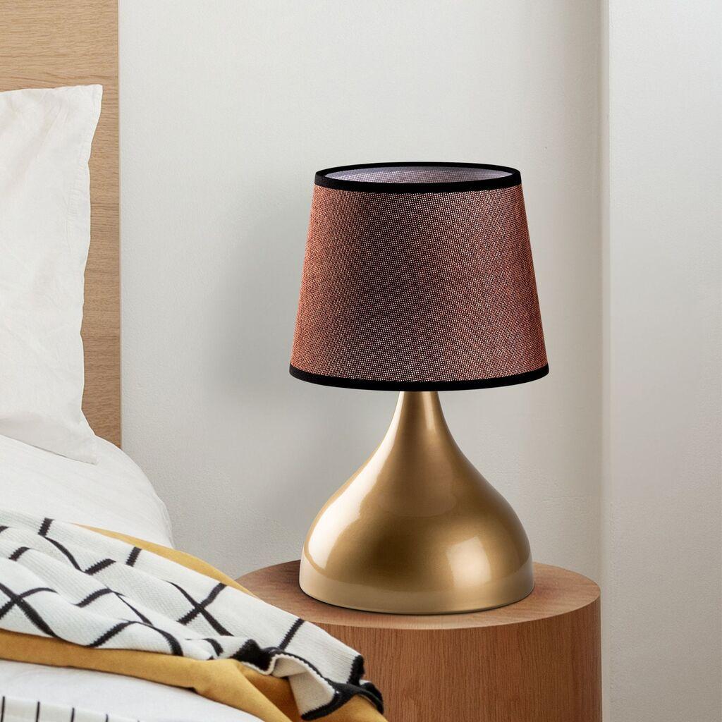 Opviq Stona lampa Gota-15475, Zlatno-smeđa