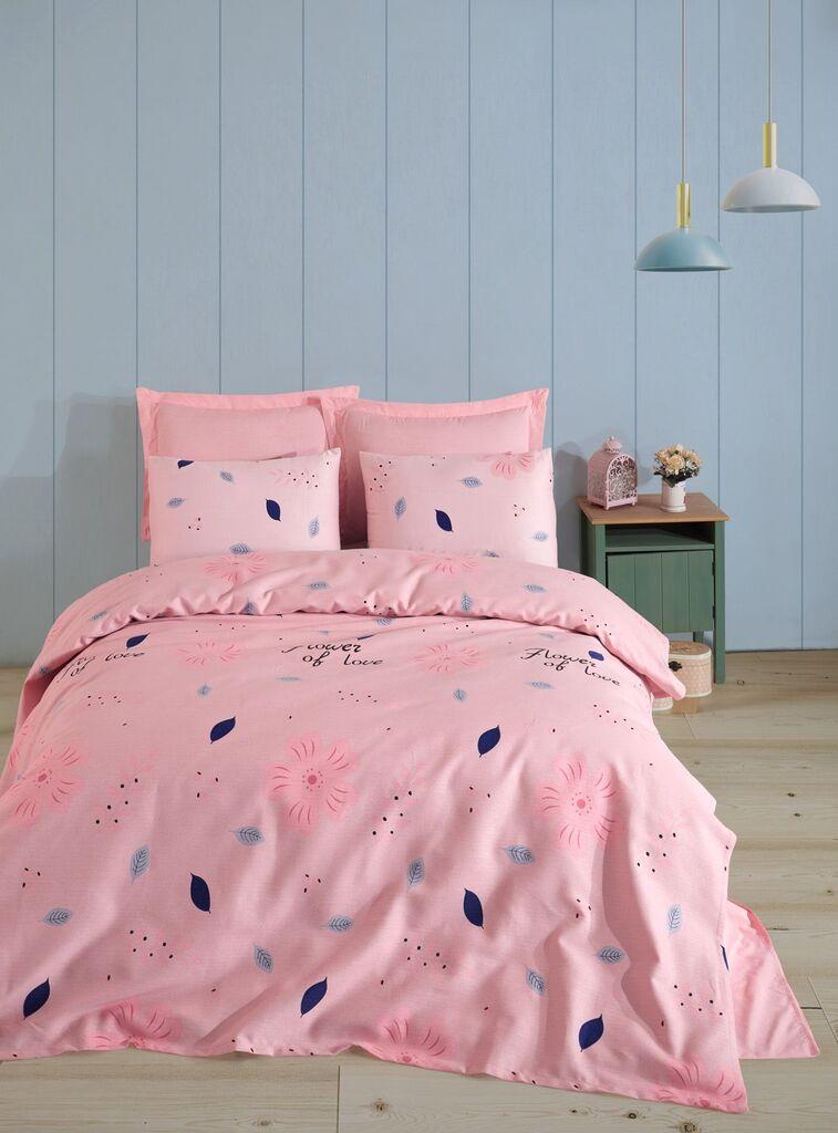 L'essentiel Maison set posteljine FlowerofLove, 200x235 cm, roze