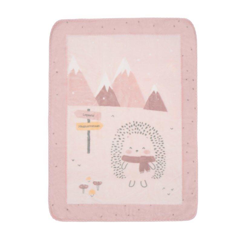 Kikka Boo Mekana deka, obla, 110 x 140 cm, svijetloroze boje