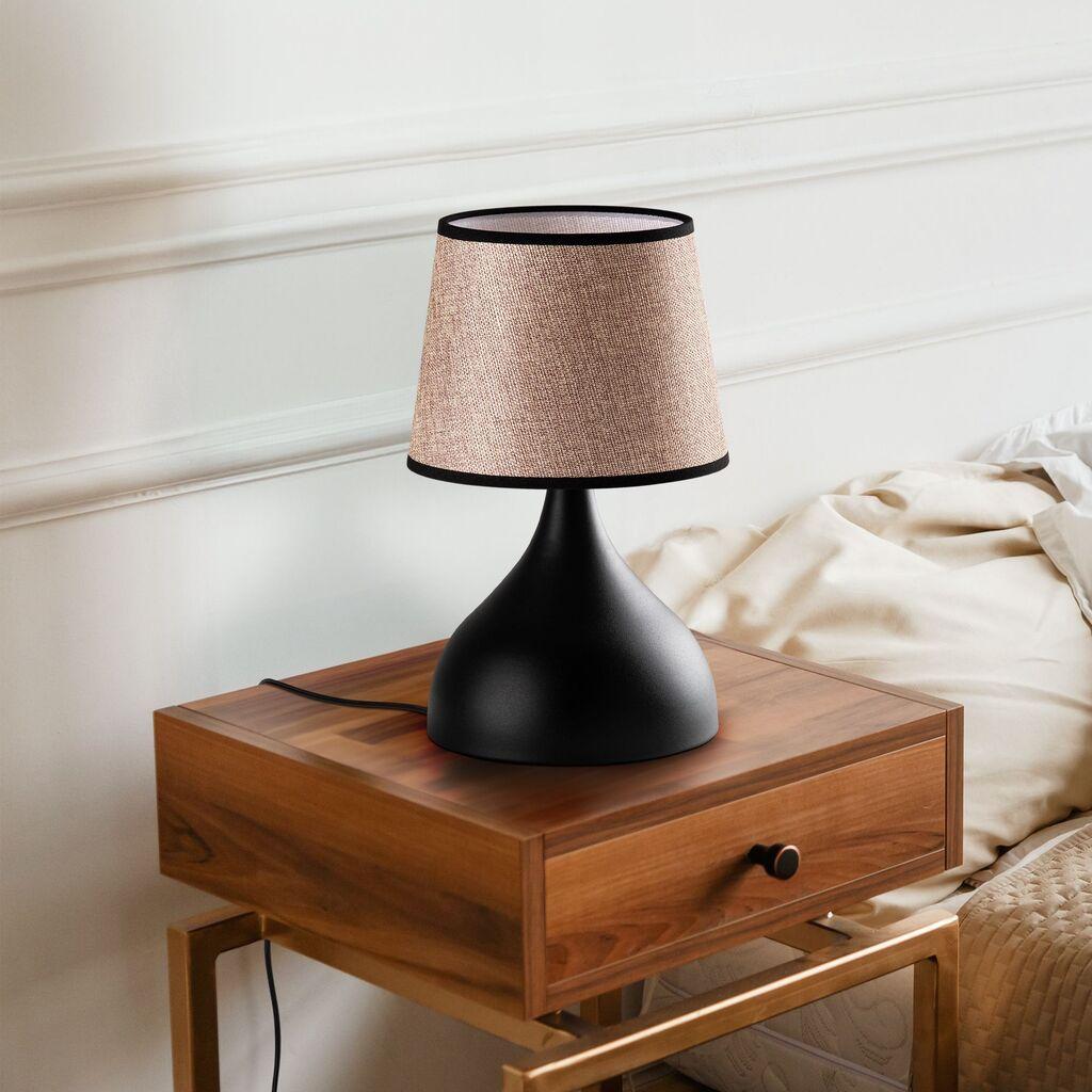 Opviq Stona lampa Gota-15472, Crno-bež