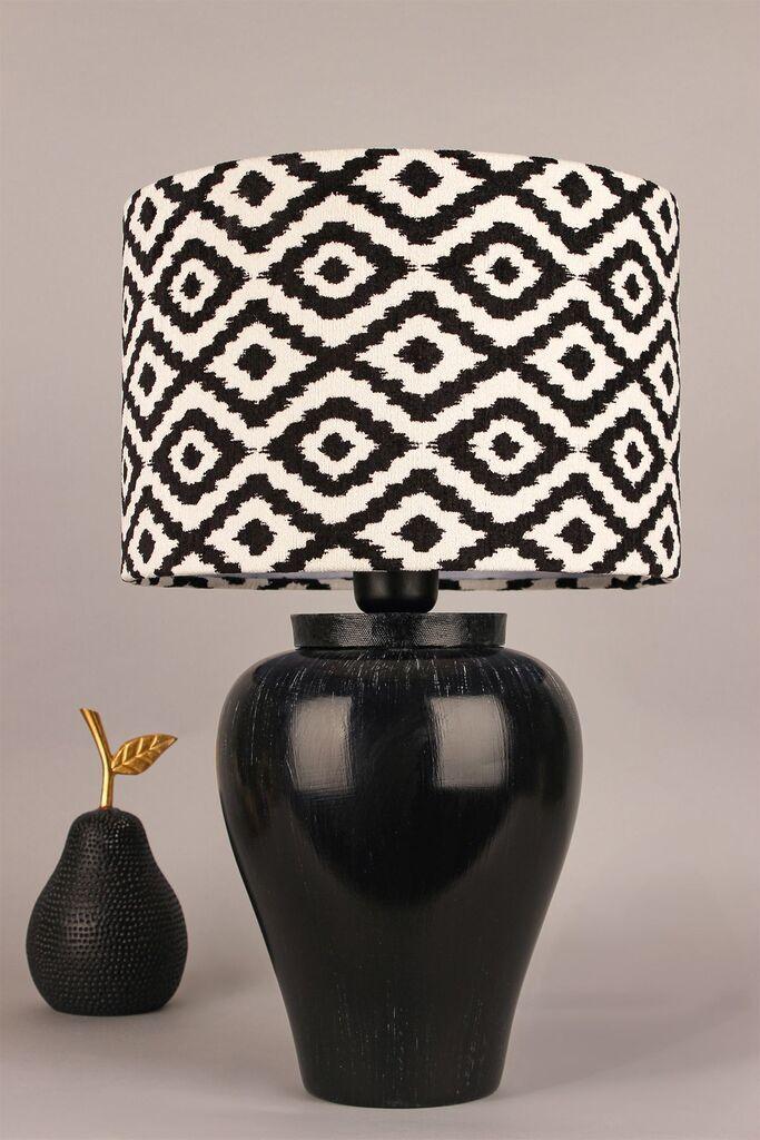 Opviq Stona lampa BK102, Crno-bijela